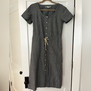 Bridge & Burn small Effie Chambray polka dot dress
